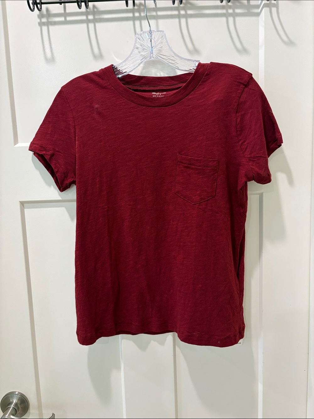 Madewell Men's Short-Sleeve Crewneck Pocket Tee - Wine